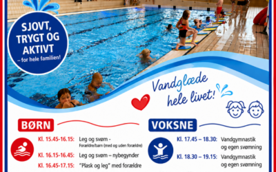 Svømning i svømmesalen for børn og voksne