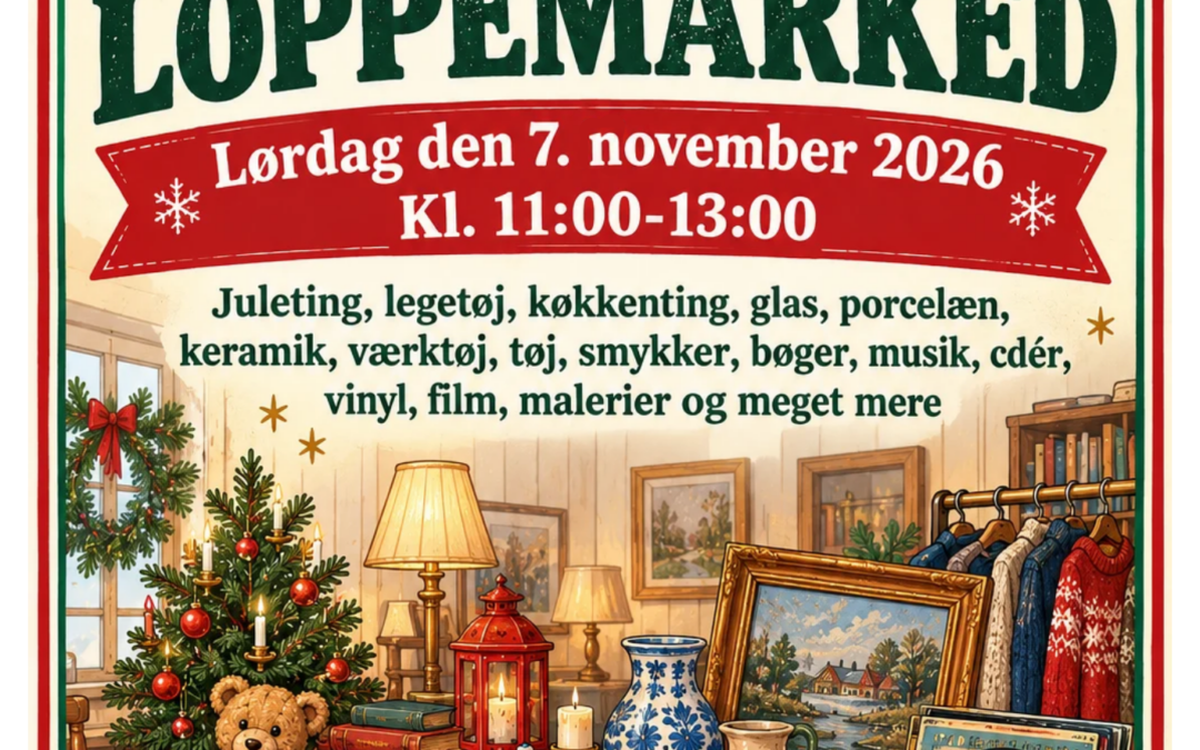 Juleloppemarked lørdag den 7. november